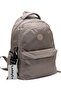 Satin Water-Resistant Fabric Unisex Black School Backpack 2200 Mink