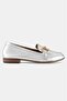 Women's Lamé Genuine Natural De Leather 6-41 Size Buckle Flats - 5