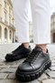 Black Men's Sneaker Casual Sports Shoes High Sole Comfortable