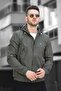 Bailey Water Resistant Slim Fit Men's Hooded Seasonal Coat Raincoat - 2