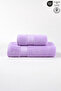2-Piece Bath Towel Set 100% Cotton Certified, Body Head Towel Set Lilac - 50X80 & 70X130Cm