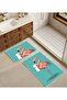Amazing | Bathroom and Toilet Mat Pink Flamingo Modern Design | Mop - 2