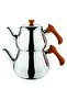 Pyramid Mini Teapot with Wooden Strainer - 5