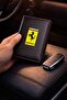 Ferrari Logo Black License Case and Container Set