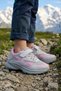 Children's Gray Pink Lace-Up Single Velcro Flexible Light Breathable Unisex Mesh Sneaker Sports Shoes