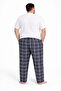 Men's Patterned Plus Size 100% Cotton Single Bottom with Pockets - 2