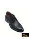 Men's Black Genuine Leather Shoes 348803618-1 - 3