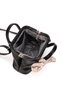Women's Scarf Detailed Burslu Minimalist Black Handbag and Shoulder Bag - 4