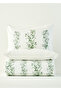 100% cotton ranforce julia double duvet cover set green (200x220 cm) - 4