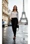 Women's High Waist Ankle Length Flatolu Pants - 3