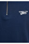 Semi-Zip Navy Blue Sweatshirt 0S10465-70497 - 8