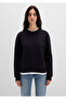 Crew Neck Black Sweatshirt 1S10435-900 - 3