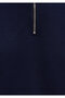Polo Neck Half Zipper Navy Blue Sweatshirt 0S10414-86415 - 8