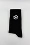 Football Sports Socks - Embroidered Football Pattern Socks - Seamless Toe 100% Cotton Breathable Unisex Stretchy Sweat-Absorbent Cotton Socks - 4