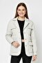 Women Quilted Puffer Jacket, Pale Grey