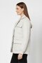 Women Quilted Puffer Jacket, Pale Grey - 3