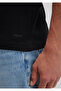 Black Rib Detailed Fitted T-Shirt -06605902 - 7