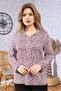 New Model High Quality Middle Age Mother Combed Cotton Blouse 6515 - 3