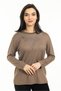 New Season Women's Middle Age and Up New Pattern Round Neck Lycra Mother Combed Cotton Blouse 30530