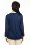 Women's Middle Age and Above New Model Round Collar Lycra Mother Combed Cotton Blouse 30550 - 5