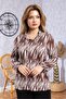 Women's New Model High Quality Middle-Aged Mother Combed Cotton Blouse 6535 - 3
