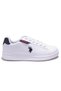 U.S. Polo Assn Costa White Navy Blue Orthopedic Daily Women's Sports Shoes - 2