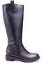 Dza07- 1062765   Black Daily Stretch Flat Heel Women's Boots - 2