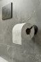Stainless Steel Black Toilet Roll Holder / Adhesive System Toilet Roll Holder Black - 6