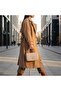 Women's Mink Mini Box Handbag with Side Cross Strap and Handle, Modern and Stylish Women's Bags - 4