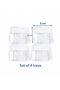 8 Pieces Clear Transparent Drawer Organizer | Storage Organizer | Makeup Storage Box - 3