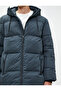 Puffer Jacket, Hooded, Pocket Detailed, Zippered - 5