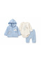 Girls' and Boys' Embroidered 3-Piece Set
