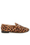 Women's Horsebit Embellished Flat Loafers in Leopard - 2