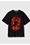 Men's black-red 100% Cotton regular fit stranger things Printed t-shirt - 2