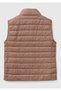 Women's mink polyester filled zippered slim fit puffer vest - 2