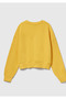 Women's yellow 100% cotton Color Block stranger things Printed sweatshirt - 4