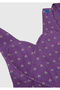 Girl's Purple 99% Cotton V-Neck Heart Appliqued Stranger Things Adjustable Strap Salopet - 3