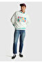 Men's White 100% Cotton Relaxed Fit Stranger Things Printed Sweatshirt - 5
