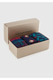 Men's multicolor mix christmas patterned 3-piece sock set - 2