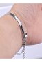 Flat Italian Chain Steel Tarnish-Free Bracelet - 4
