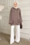 Mink Skirt with Snap Fasteners at the Hem Modal Tunic - 2