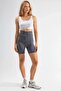 High Waist Slim Fit Ribbed Biker Shorts Ellie Collection - 5
