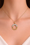 Ring Necklace with Stones - 2