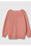 Women's Dusty Rose Cashmere Blend Patterned Boat Neck Stranger Things Sweater - 4