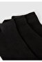 Unisex Black 3-Piece Booties Socks - 2