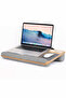 Portable Laptop Stand, Padded Notebook Desk with Tablet Compartment - 6