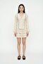 V-Neck Textured Shirt Beige - 4