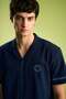 Sun and Wave Muslin Shirt - Navy Blue - 6