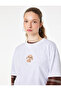 Comfortable Fit Short Sleeve Crew Neck Cotton Dog Embroidered T-Shirt - 2