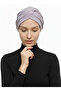 Cross Fukuro Glitter Lined Gray Ready-made Hijab Hijab Evening Dress Bonnet - 3